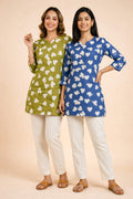 HEART STYLE COTTON KURTI COMBO