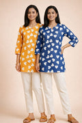 HEART COTTON KURTI COMBO