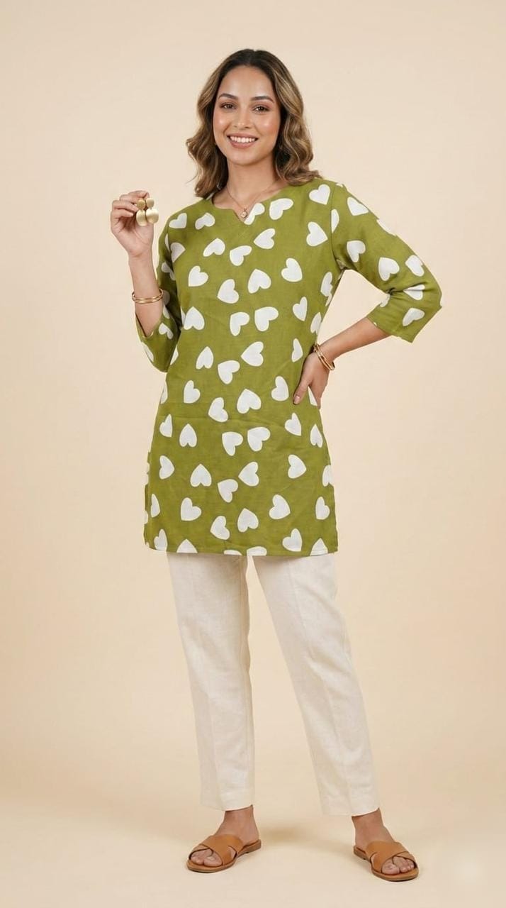 HEART STYLE COTTON KURTI COMBO